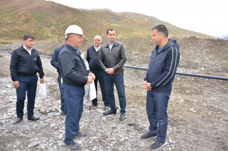 Ruslan Əliyev qazlaşdırılma işləri ilə yerindəcə tanış oldu- FOTO